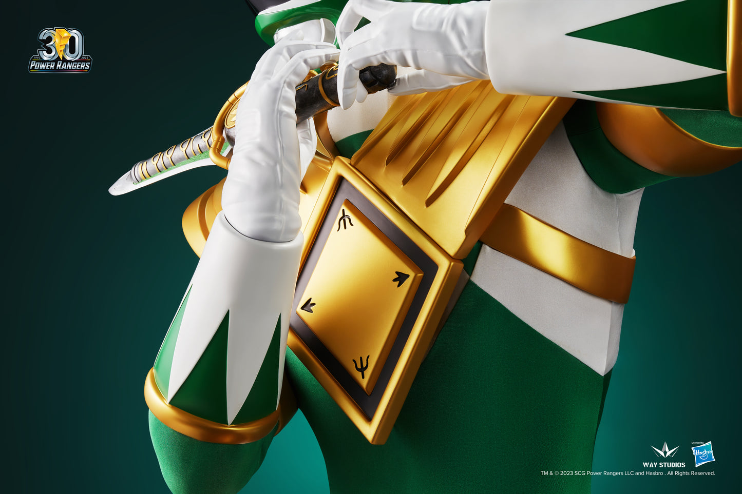 POWER RANGERS SERIES GREEN RANGER LIFE SIZE BUST