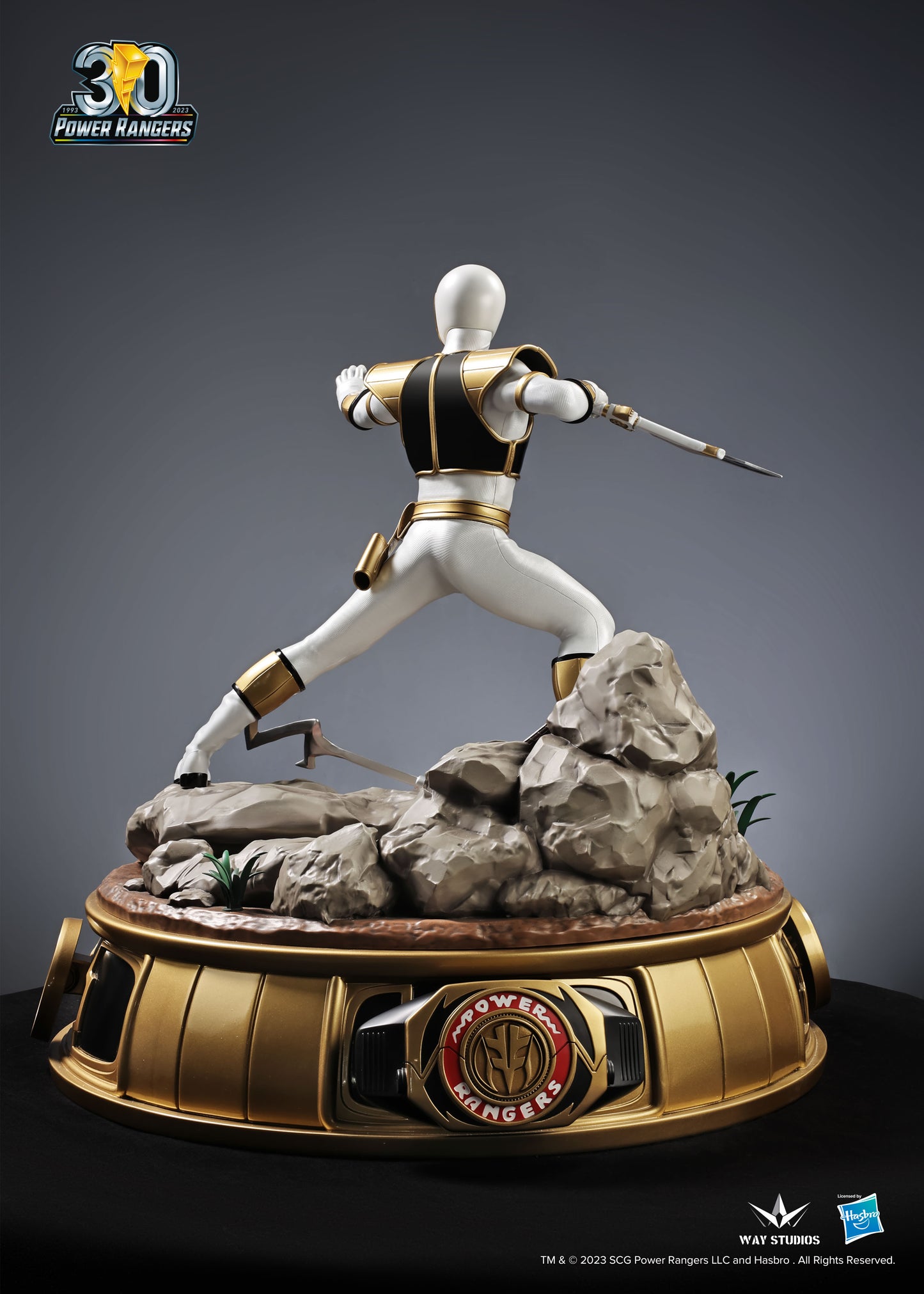 POWER RANGERS SERIES WHITE RANGER 1/4 FULL-BODY STATUE