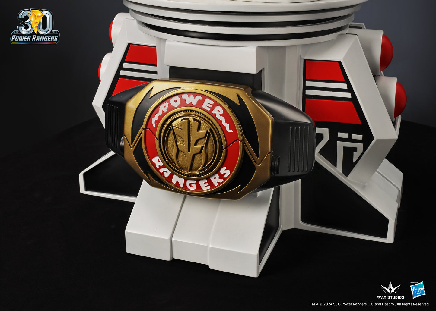WAYSTUDIOS POWER RANGERS SERIES WHITE RANGER LIFE SIZE BUST