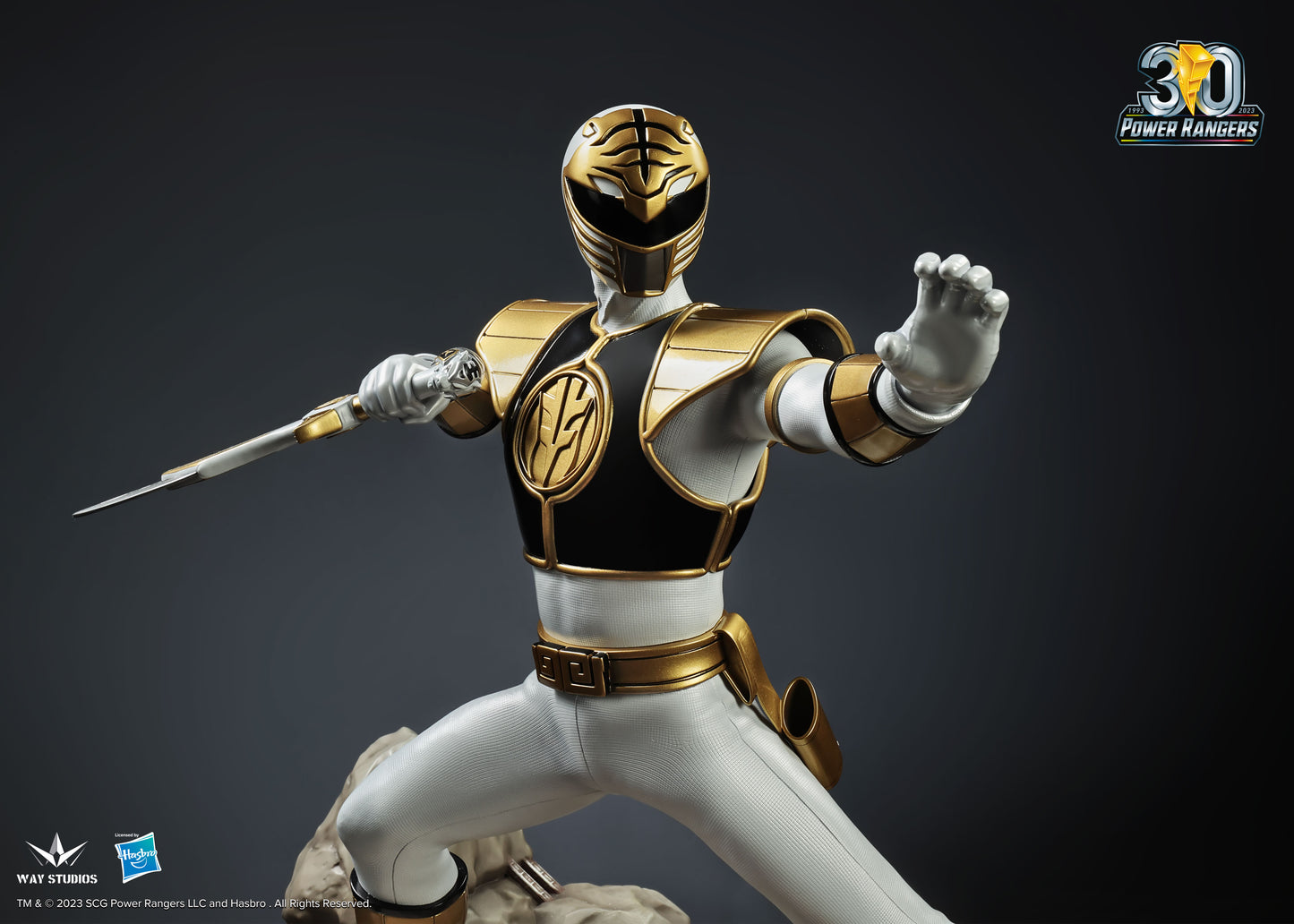 POWER RANGERS SERIES WHITE RANGER 1/4 FULL-BODY STATUE