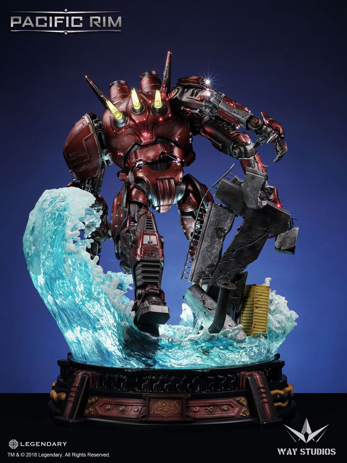 PACIFIC RIM CRIMSON TYPHOON STATUE EXCLUSIVE PRO VERSION