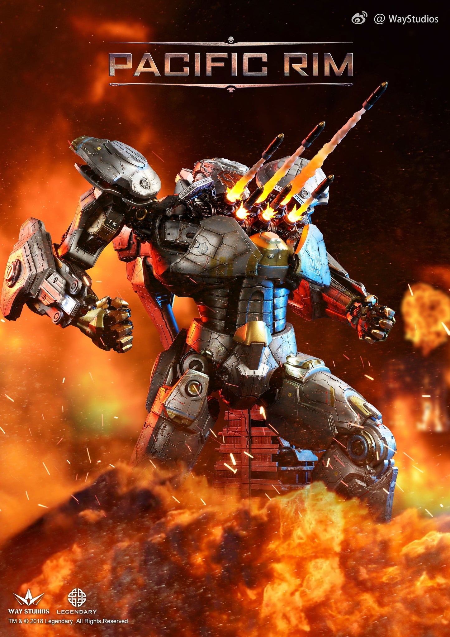 PACIFIC RIM - STRIKER EUREKA STATUE EX PRO PLUS VERSION