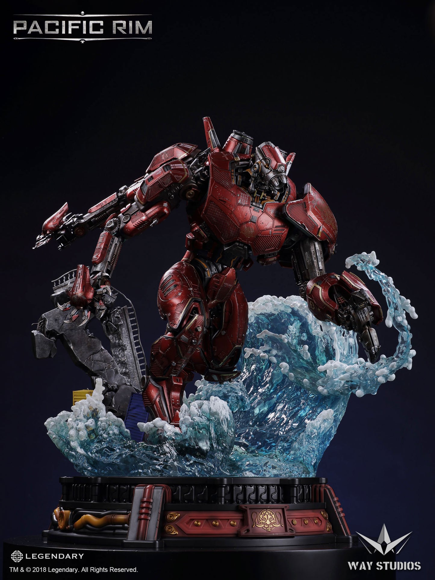 PACIFIC RIM CRIMSON TYPHOON STATUE EXCLUSIVE VERSION