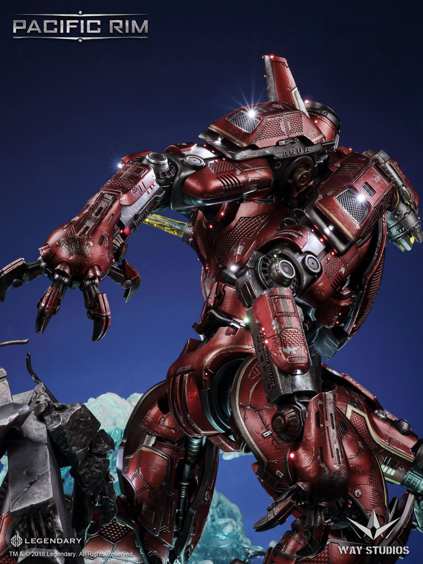 PACIFIC RIM CRIMSON TYPHOON STATUE EXCLUSIVE VERSION