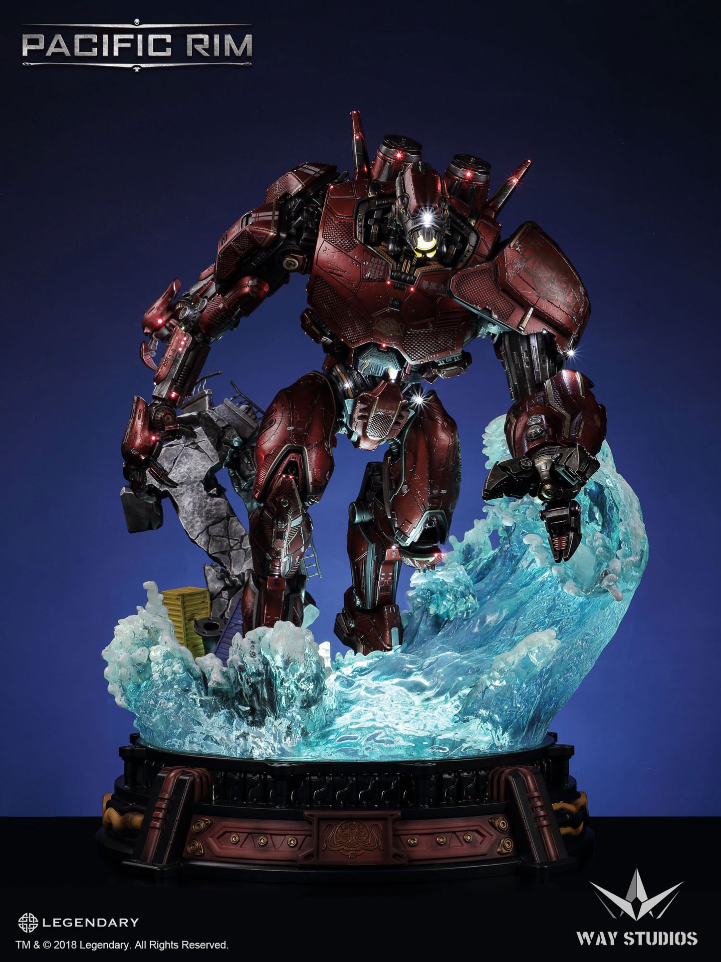 PACIFIC RIM CRIMSON TYPHOON STATUE EXCLUSIVE VERSION