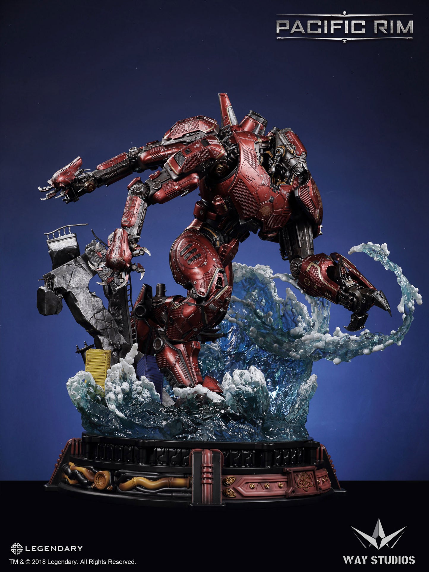 PACIFIC RIM CRIMSON TYPHOON STATUE EXCLUSIVE VERSION