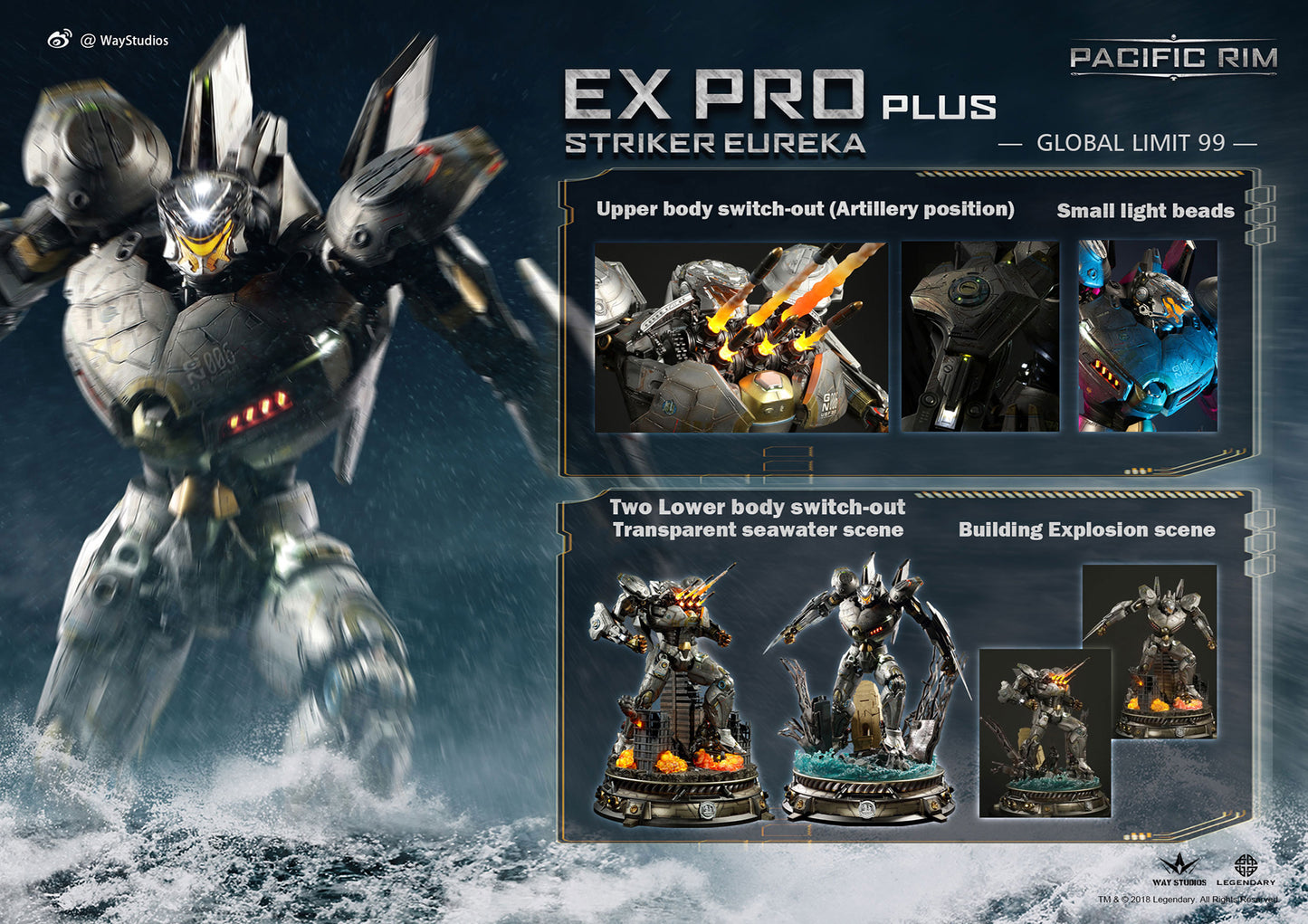 PACIFIC RIM - STRIKER EUREKA STATUE EX PRO PLUS VERSION