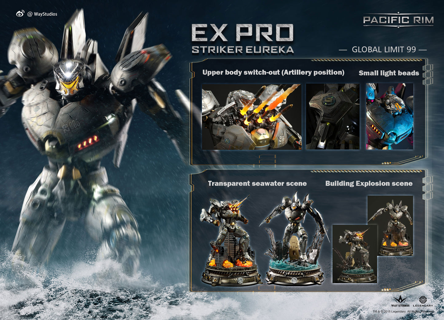 PACIFIC RIM - STRIKER EUREKA STATUE EX PRO VERSION