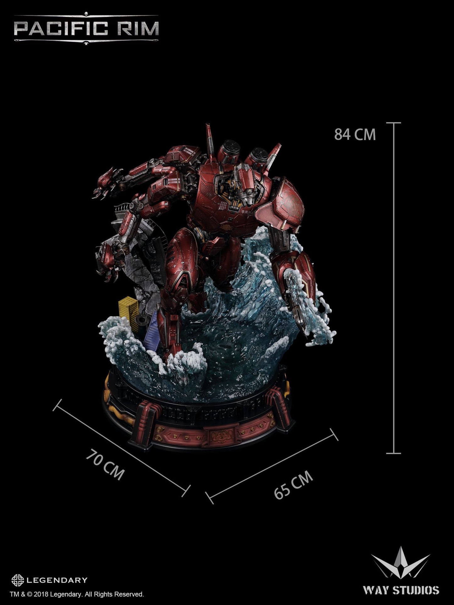 PACIFIC RIM CRIMSON TYPHOON STATUE EXCLUSIVE VERSION