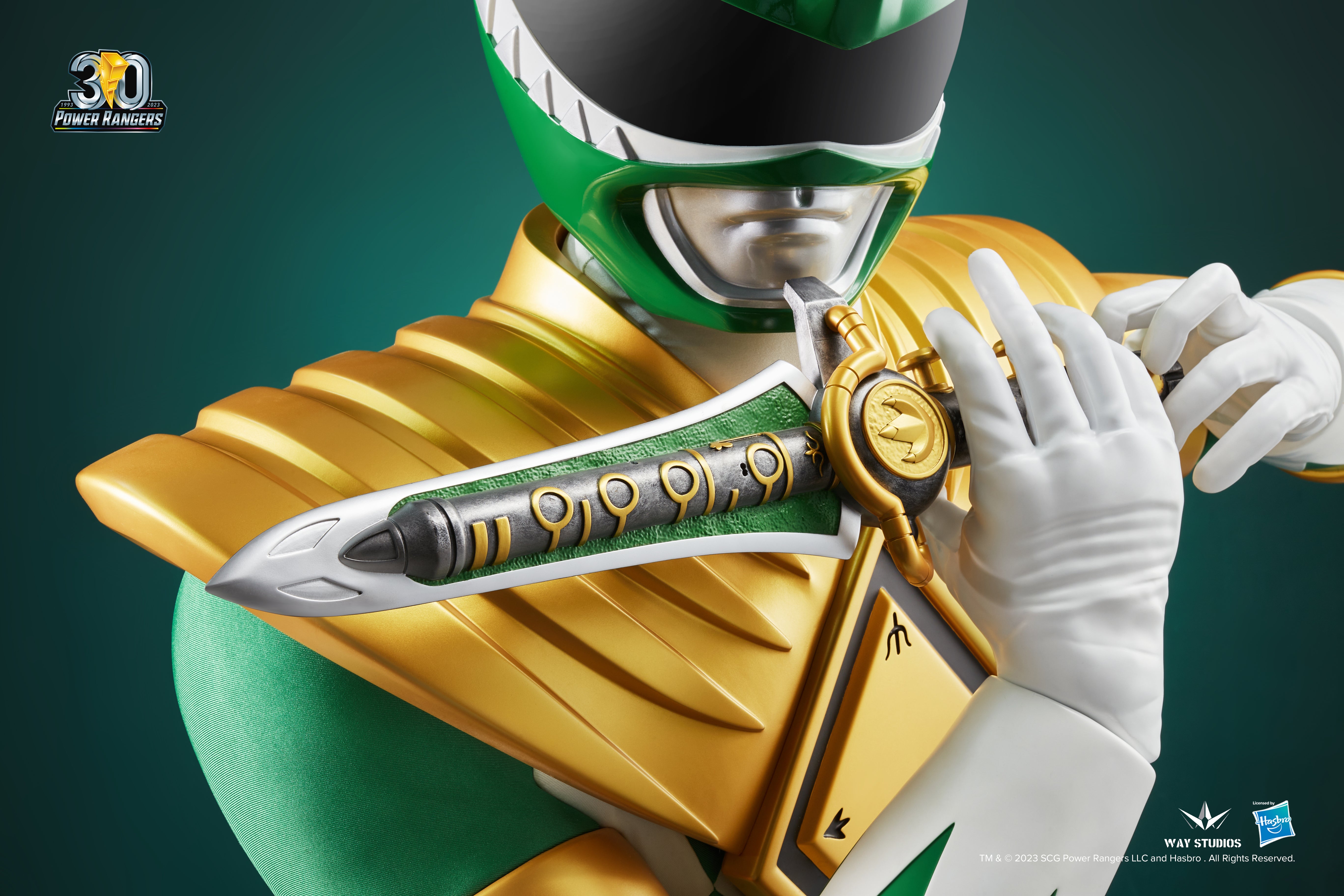 Power Rangers Life POWER RANGERS SERIES GREEN RANGER LIFE SIZE BUST – WAY STUDIOS