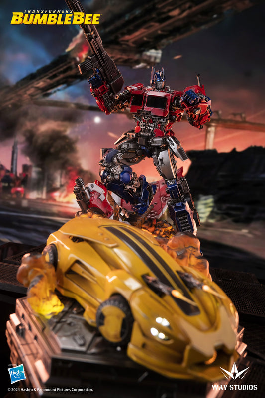 MINI STATUE OPTIMUS PRIME & BUMBLEBEE (TF6)