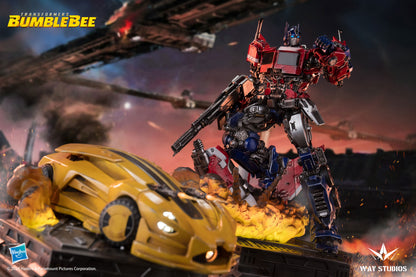 MINI STATUE OPTIMUS PRIME & BUMBLEBEE (TF6)