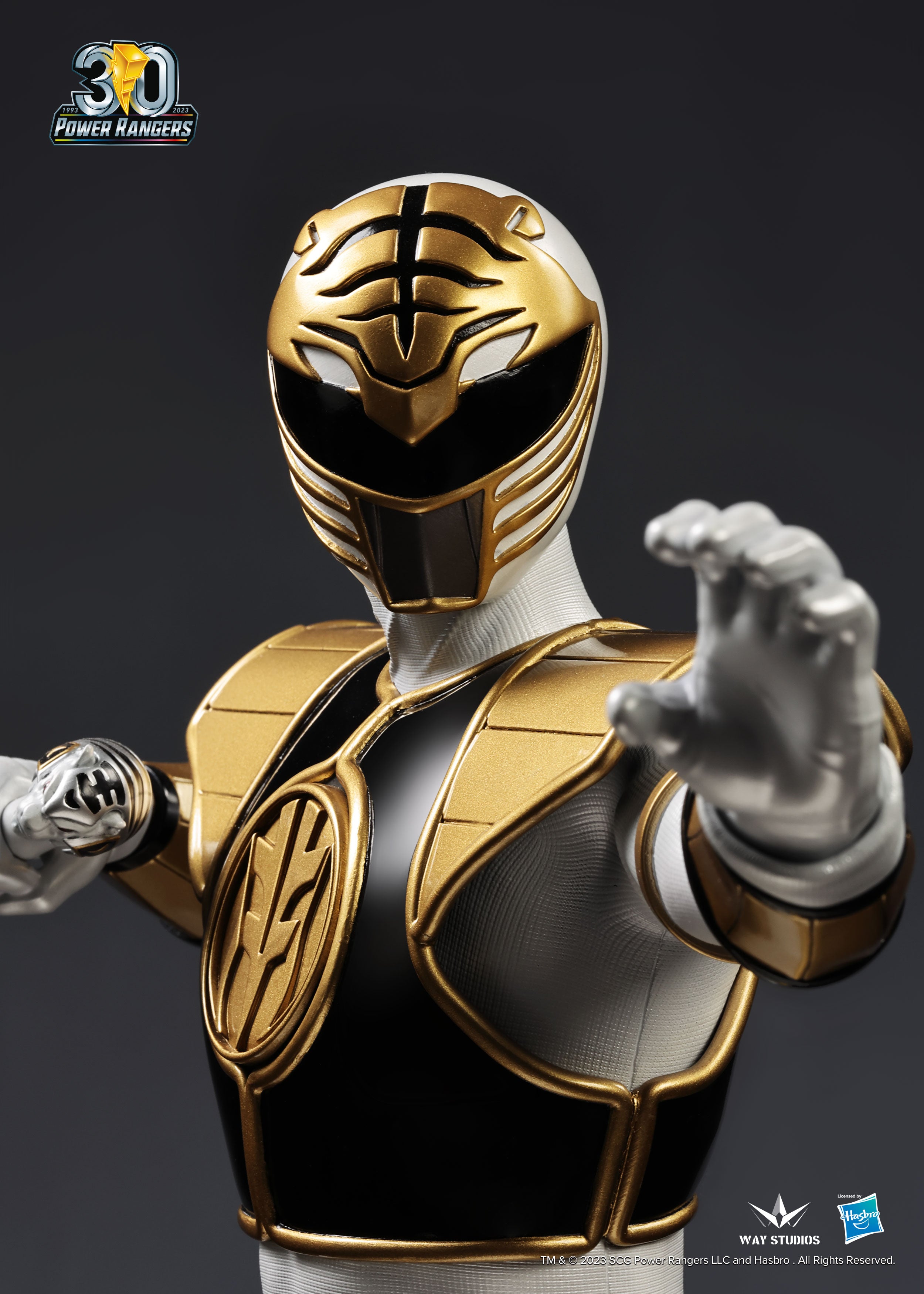 Power Ranger Body POWER RANGERS SERIES WHITE RANGER 1/4 FULL-BODY STATUE – WAY STUDIOS